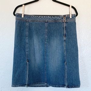 Vintage Calvin Klein Jeans Knee Vent Jean Skirt